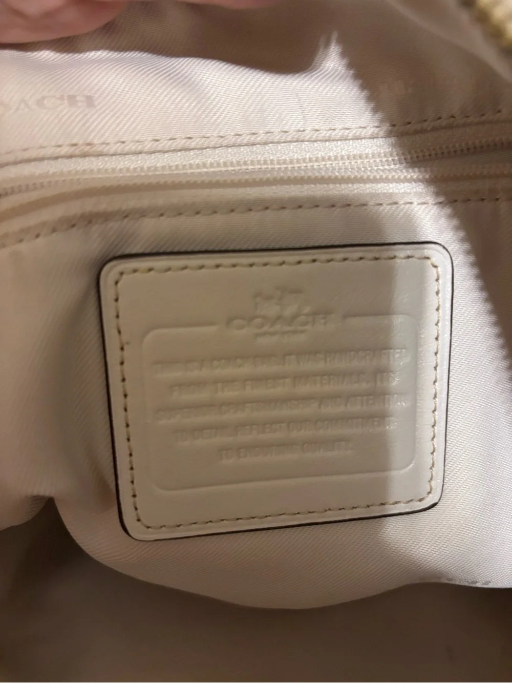 Coach signature jacquard